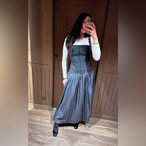 Corset Style Pleated Dress